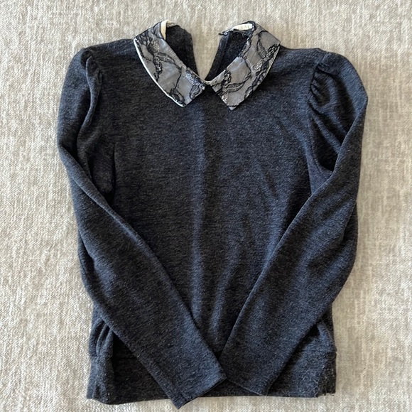 Zara lace collared sweater - Picture 2 of 7